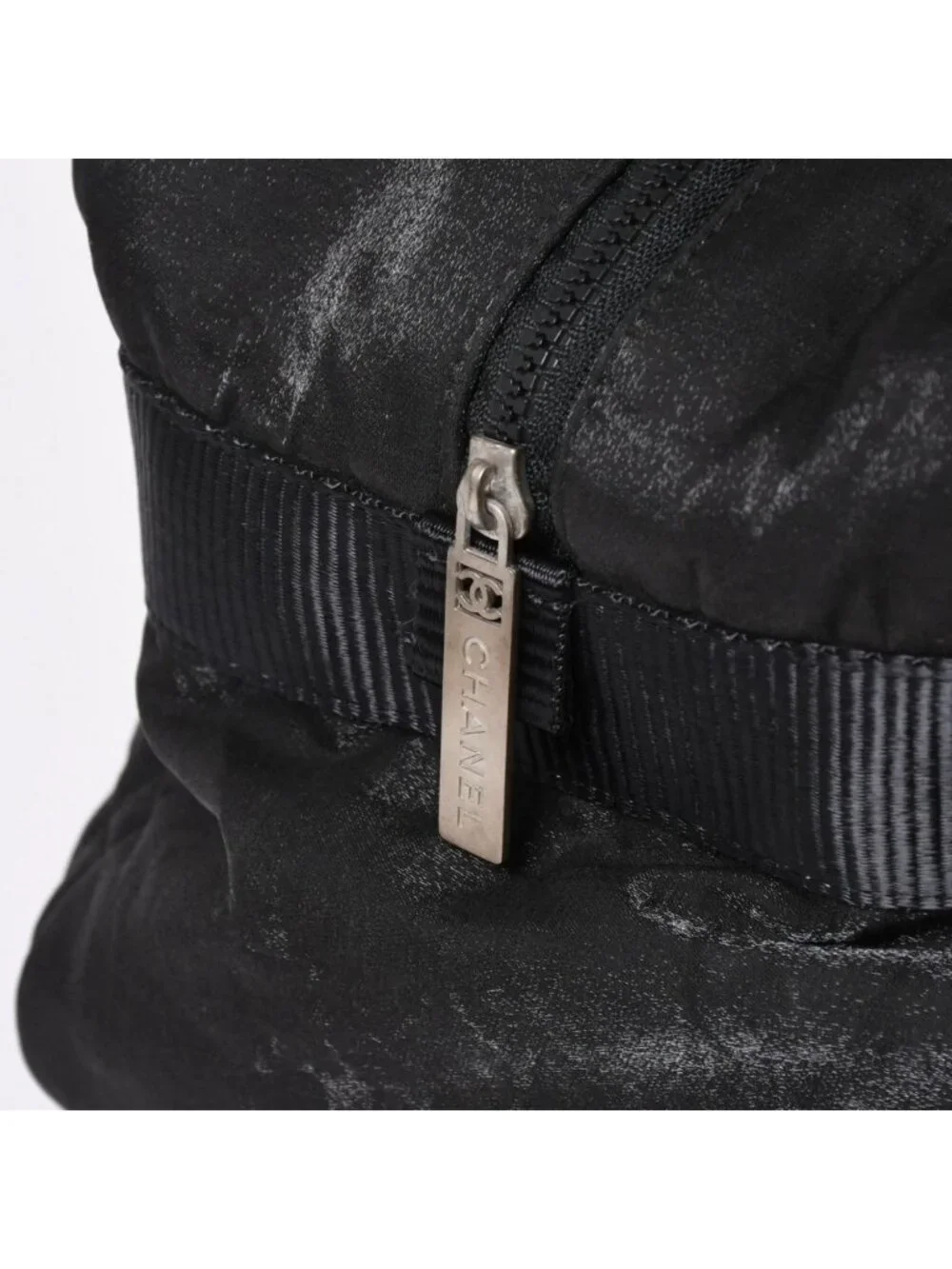 Chanel Sports Line Boston Bag Quilted Black Silver